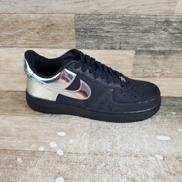 Nike Other - Nike Air Force 1 Low Retro All-Star Mens Shoes Sz 10.5 Black Lace Up Sneakers